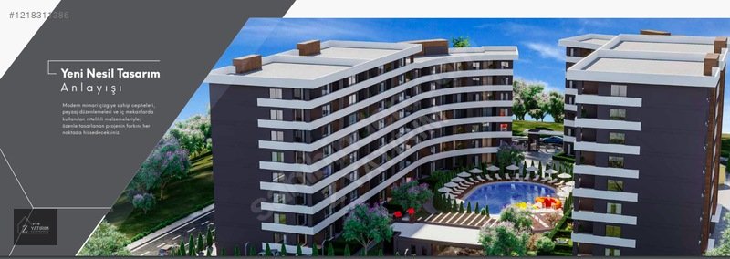 Z YATIRIM'DAN HAVUZLU SİTEDE EN GÜZEL KONUMDAKİ SATILIK DAİRE